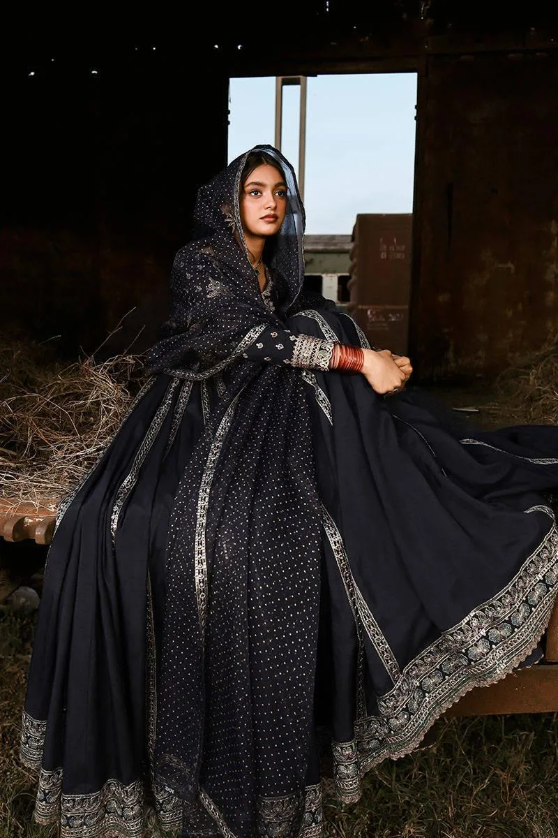 MNR Eid Festive 24 Black Organza – view 5 – Poshaq