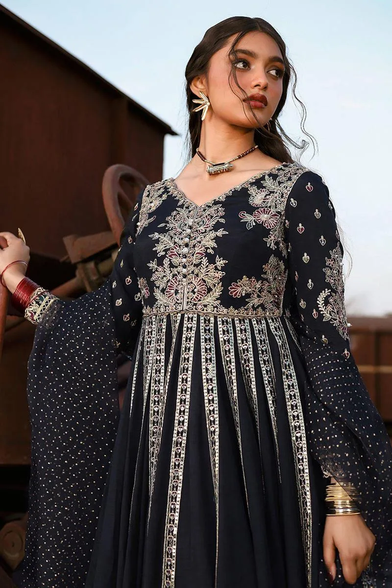 MNR Eid Festive 24 Black Organza – view 6 – Poshaq