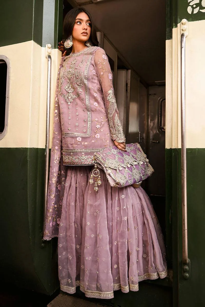 MNR Eid Festive 24 Pink Organza – view 5 – Poshaq