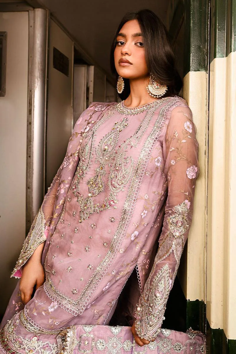 MNR Eid Festive 24 Pink Organza – view 6 – Poshaq