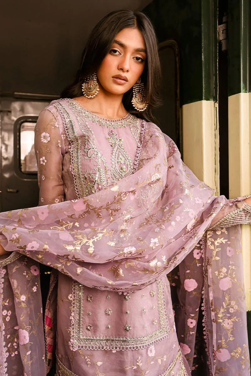 MNR Eid Festive 24 Pink Organza – view 8 – Poshaq
