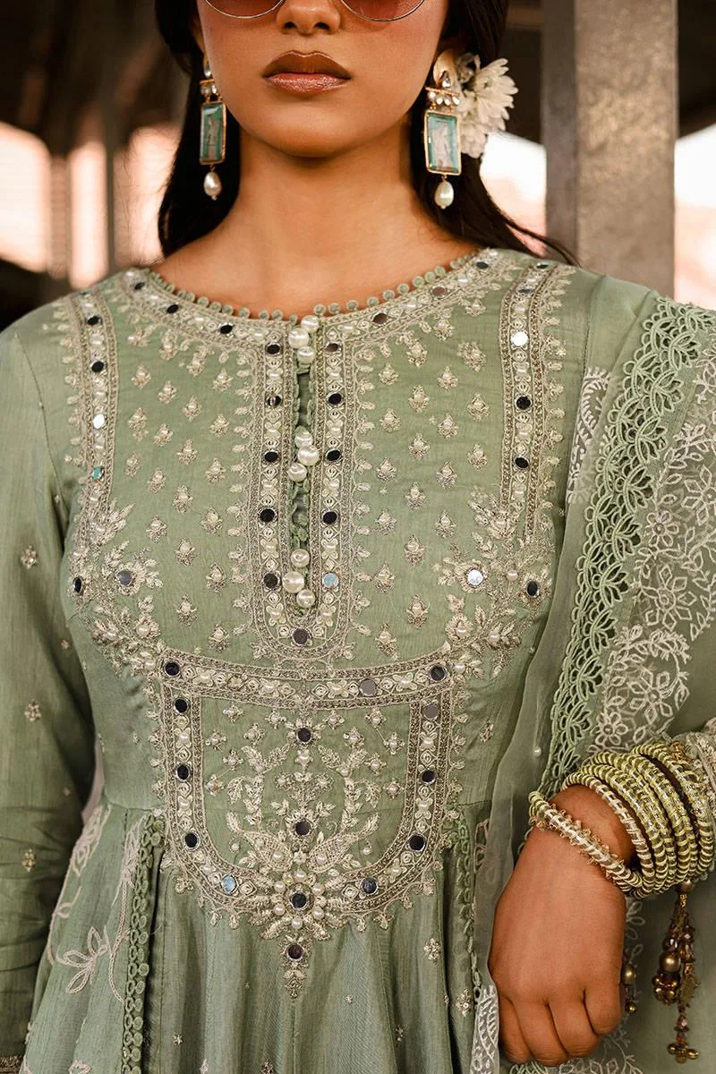 MNR Eid Festive 24 White Organza – view 3 – Poshaq