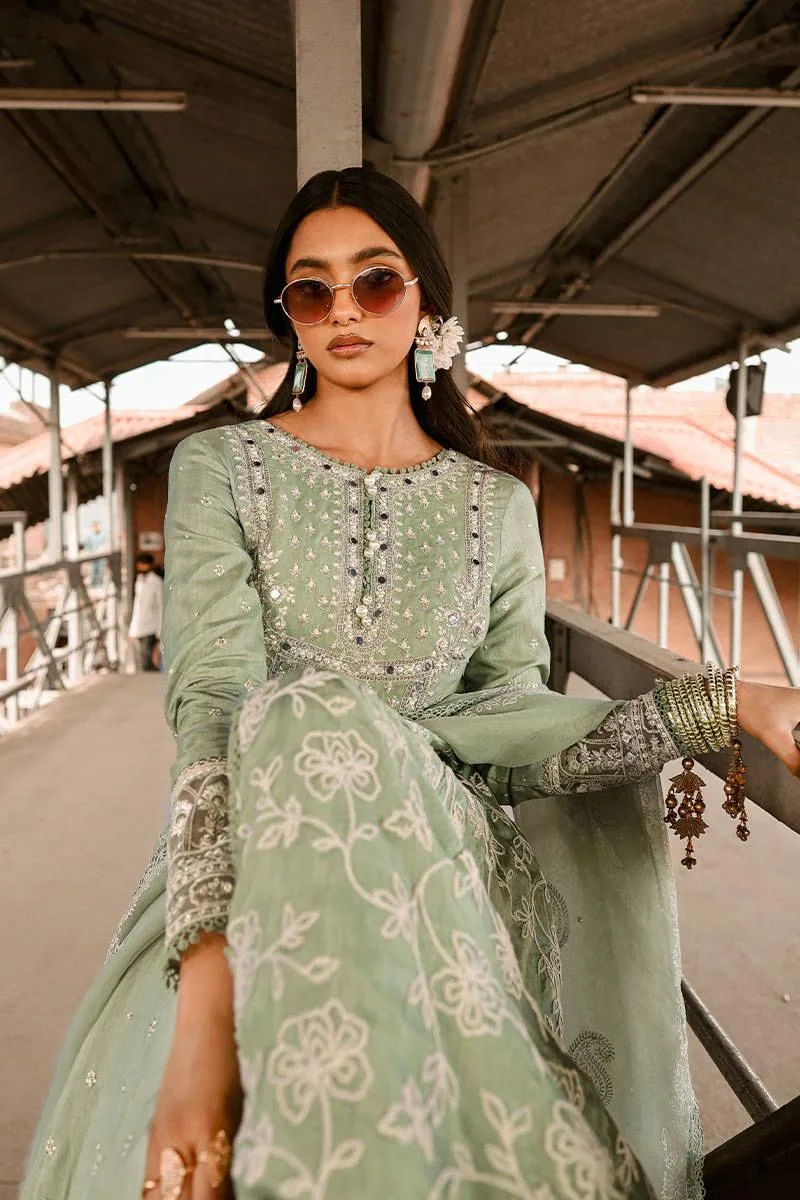 MNR Eid Festive 24 White Organza – view 6 – Poshaq