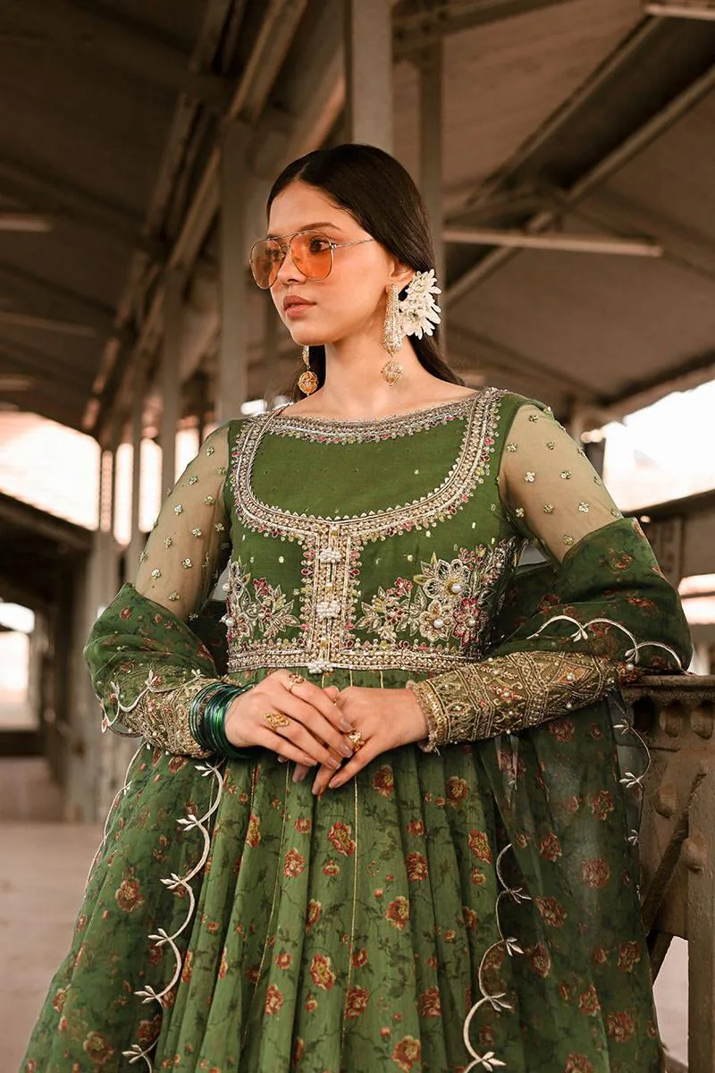 MNR Eid Festive 24 Yellow Organza – view 3 – Poshaq