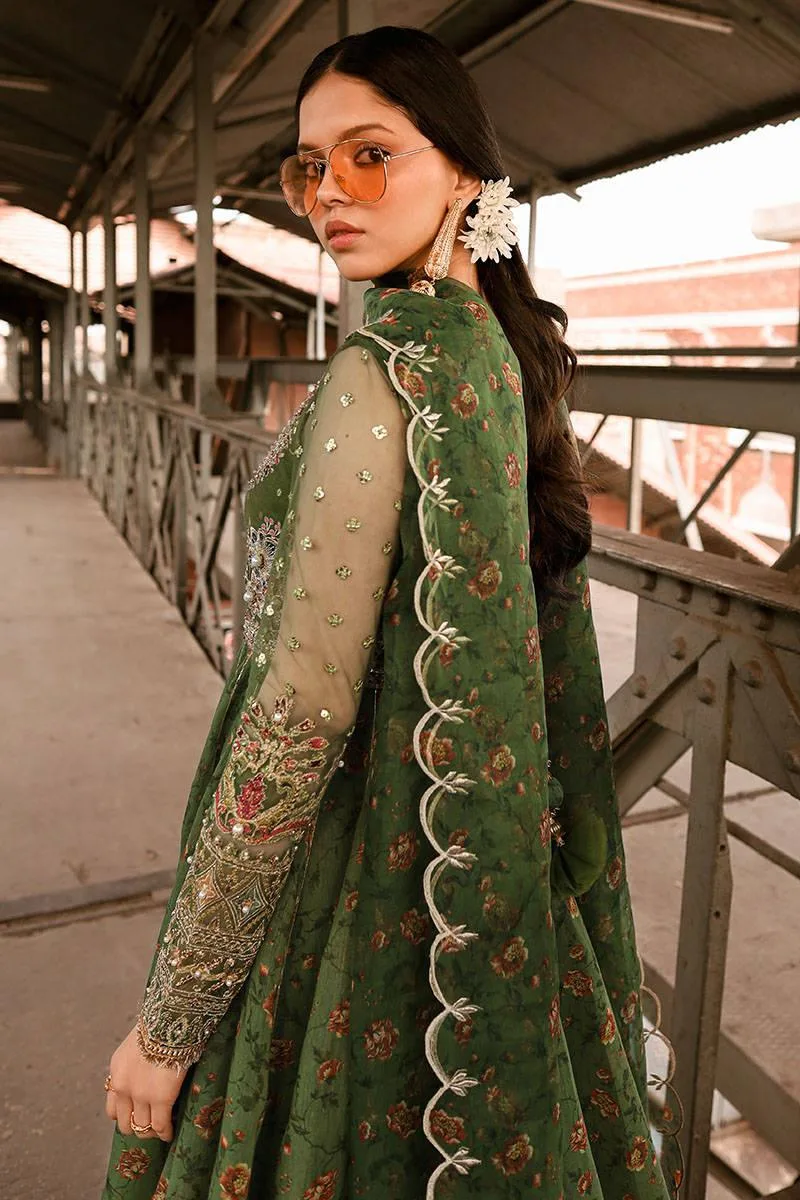 MNR Eid Festive 24 Yellow Organza – view 5 – Poshaq