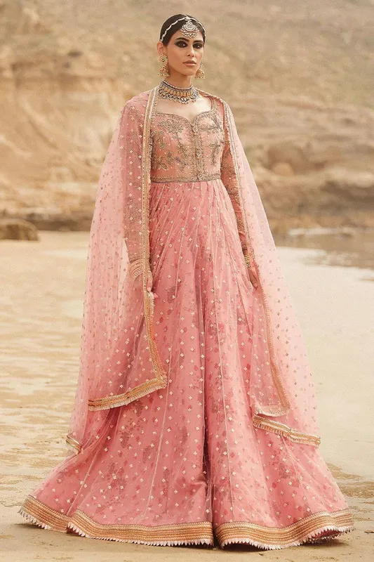 MNR Gehraiyaan Shaadi Collection Pink Cotton – view 1 – Poshaq