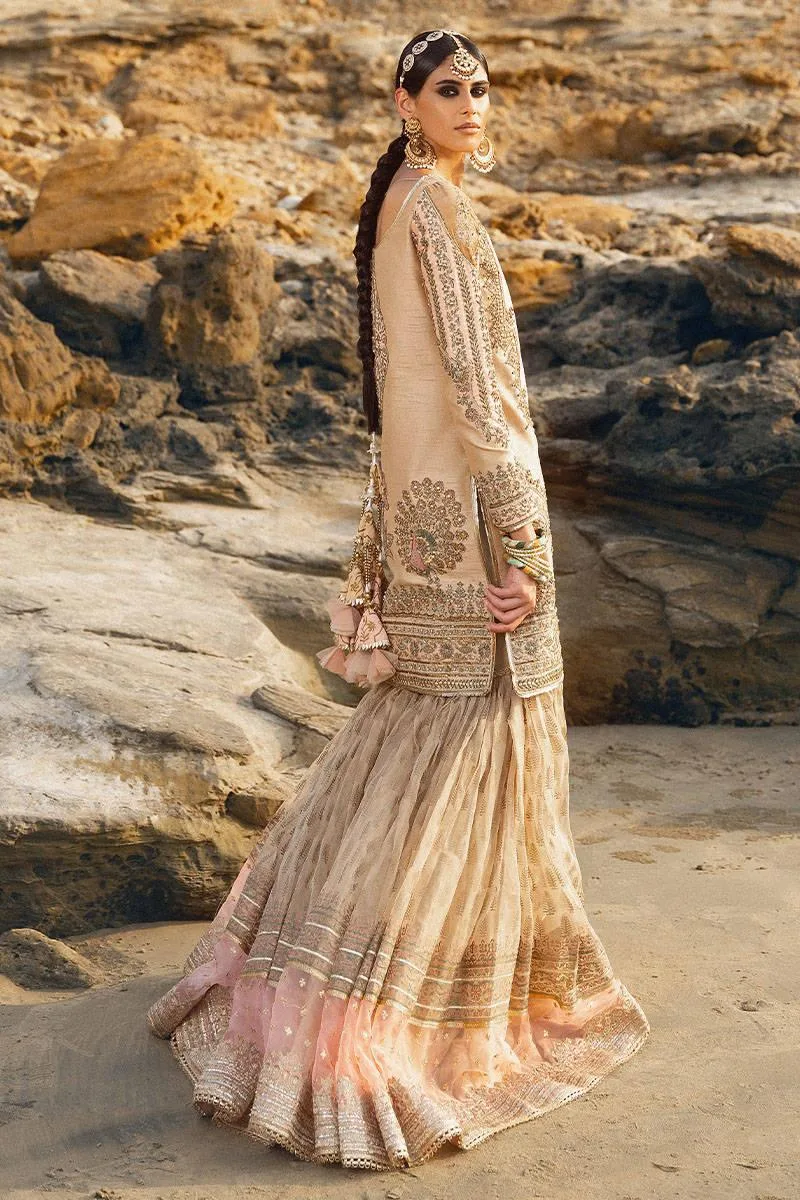 MNR Gehraiyaan Shaadi Collection Pink Organza – view 2 – Poshaq