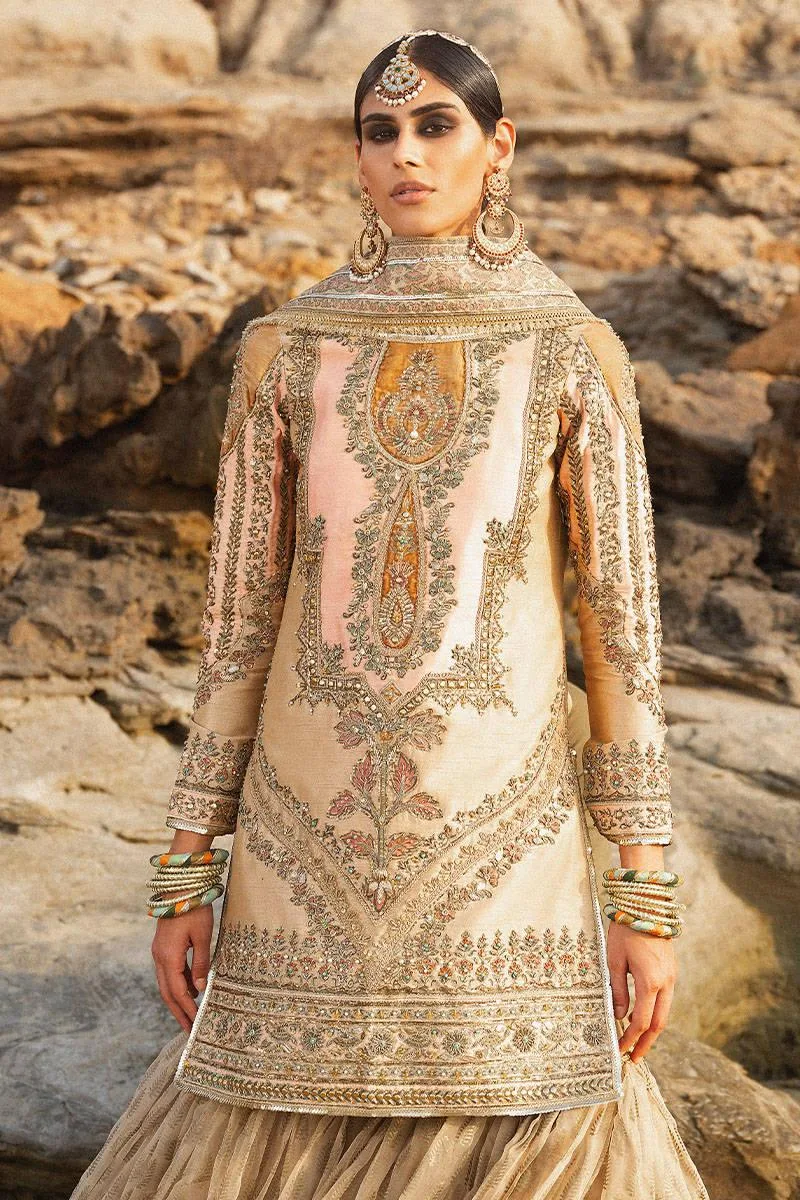 MNR Gehraiyaan Shaadi Collection Pink Organza – view 5 – Poshaq