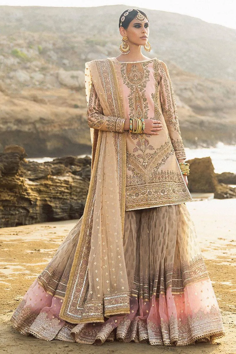 MNR Gehraiyaan Shaadi Collection Pink Organza – view 6 – Poshaq