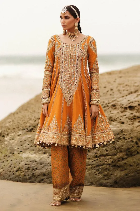 MNR Gehraiyaan Shaadi Collection Raw Silk – view 1 – Poshaq