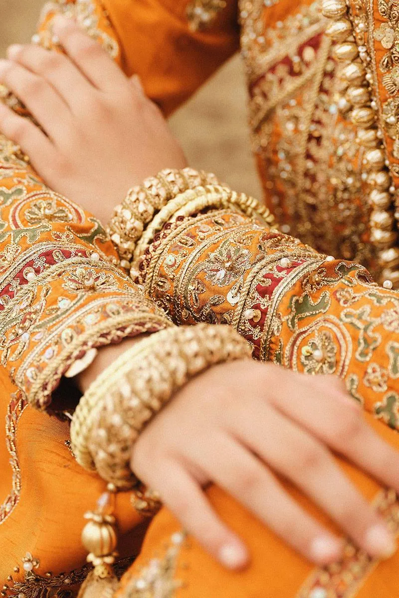 MNR Gehraiyaan Shaadi Collection Raw Silk – view 9 – Poshaq