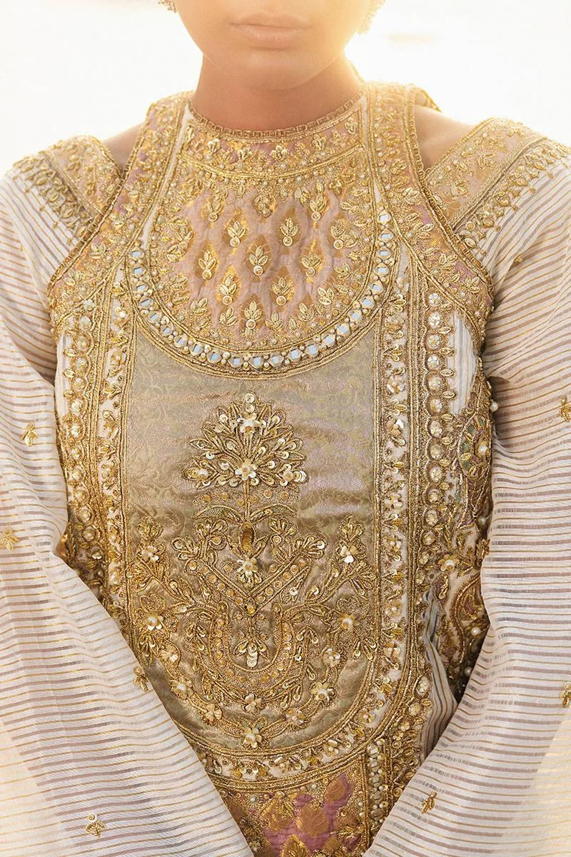 MNR Gehraiyaan Shaadi Collection White Organza – view 7 – Poshaq