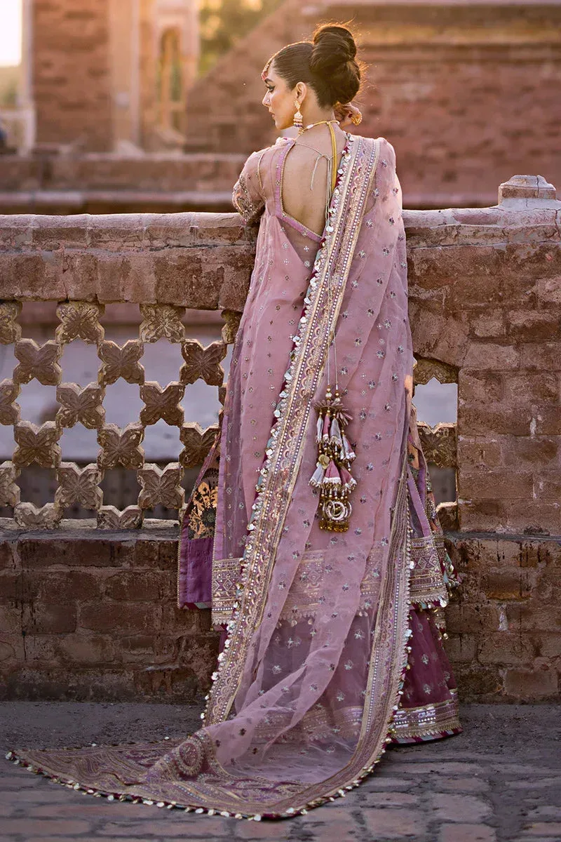 MNR Talpur Dynasty 23 Pink Organza – view 2 – Poshaq