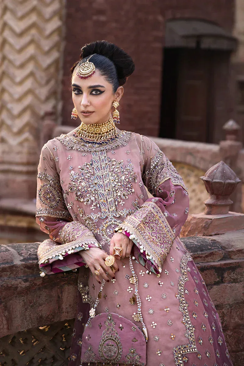 MNR Talpur Dynasty 23 Pink Organza – view 3 – Poshaq