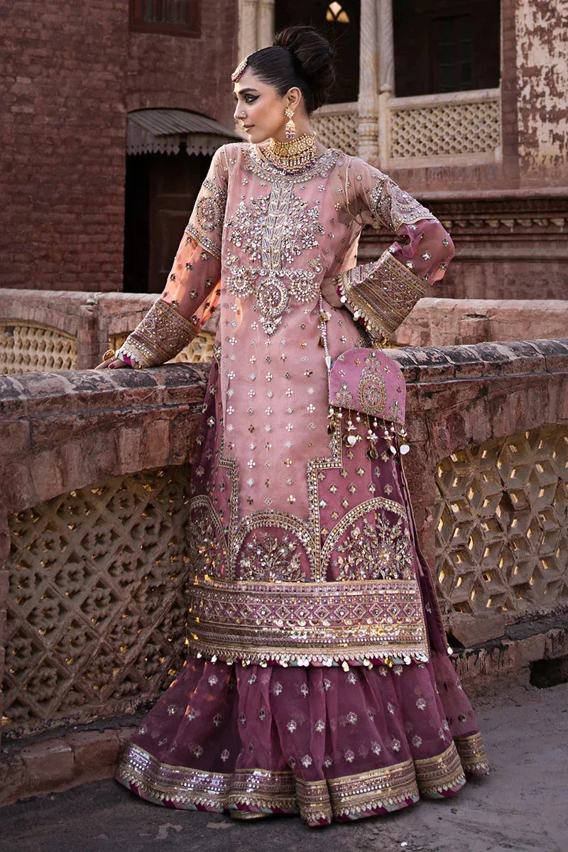 MNR Talpur Dynasty 23 Pink Organza – view 5 – Poshaq