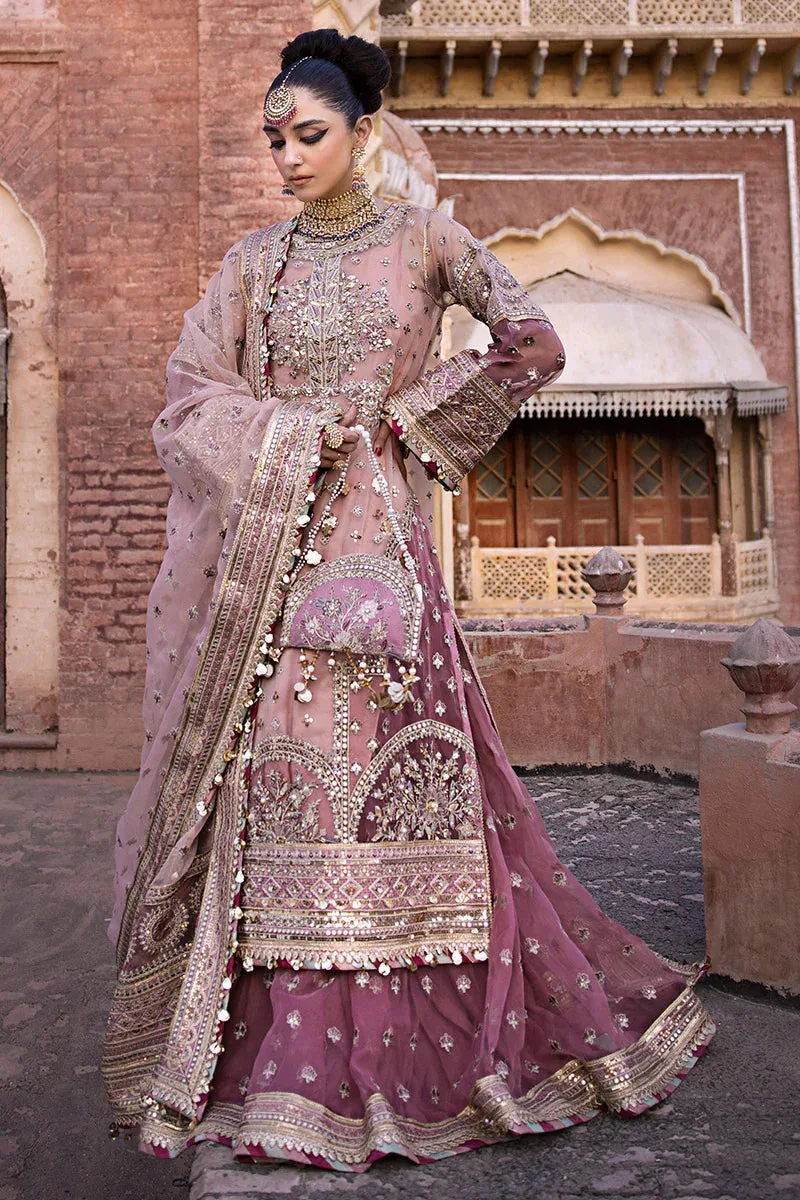 MNR Talpur Dynasty 23 Pink Organza – view 7 – Poshaq
