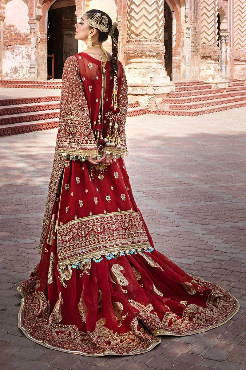 MNR Talpur Dynasty 23 Gold Organza – view 4 – Poshaq