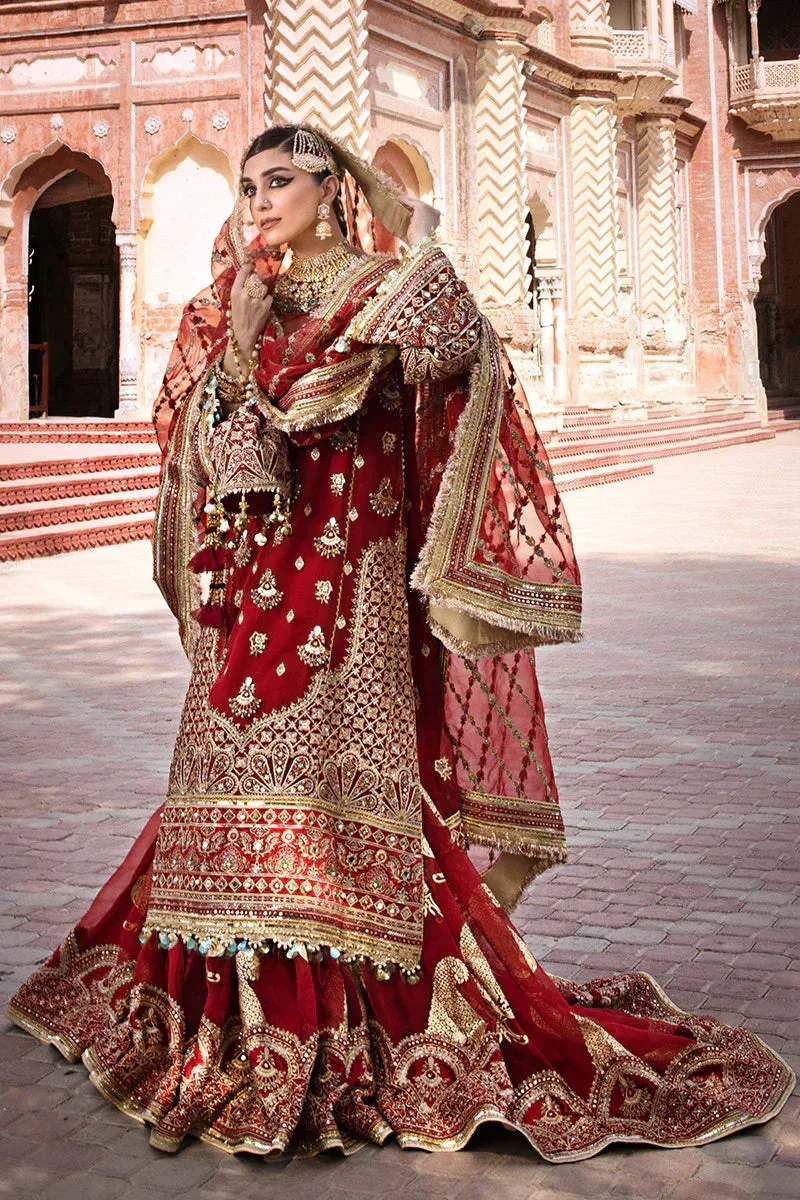 MNR Talpur Dynasty 23 Gold Organza – view 6 – Poshaq