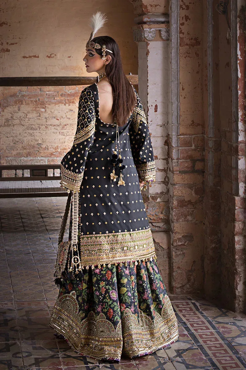MNR Talpur Dynasty 23 Black Satin – view 2 – Poshaq