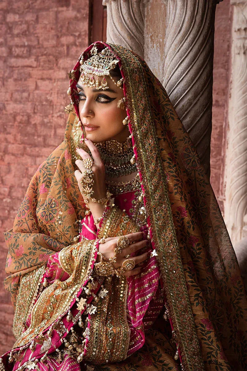 MNR Talpur Dynasty 23 Mustard Organza – view 2 – Poshaq