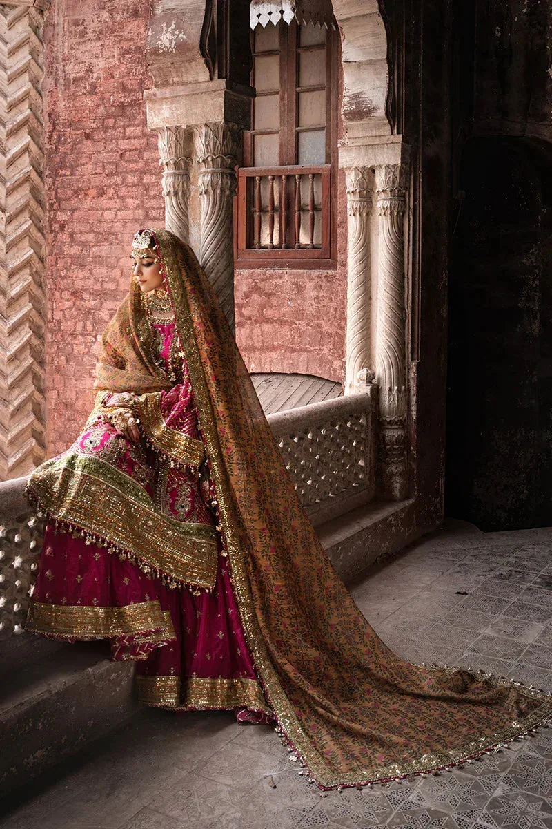 MNR Talpur Dynasty 23 Mustard Organza – view 4 – Poshaq