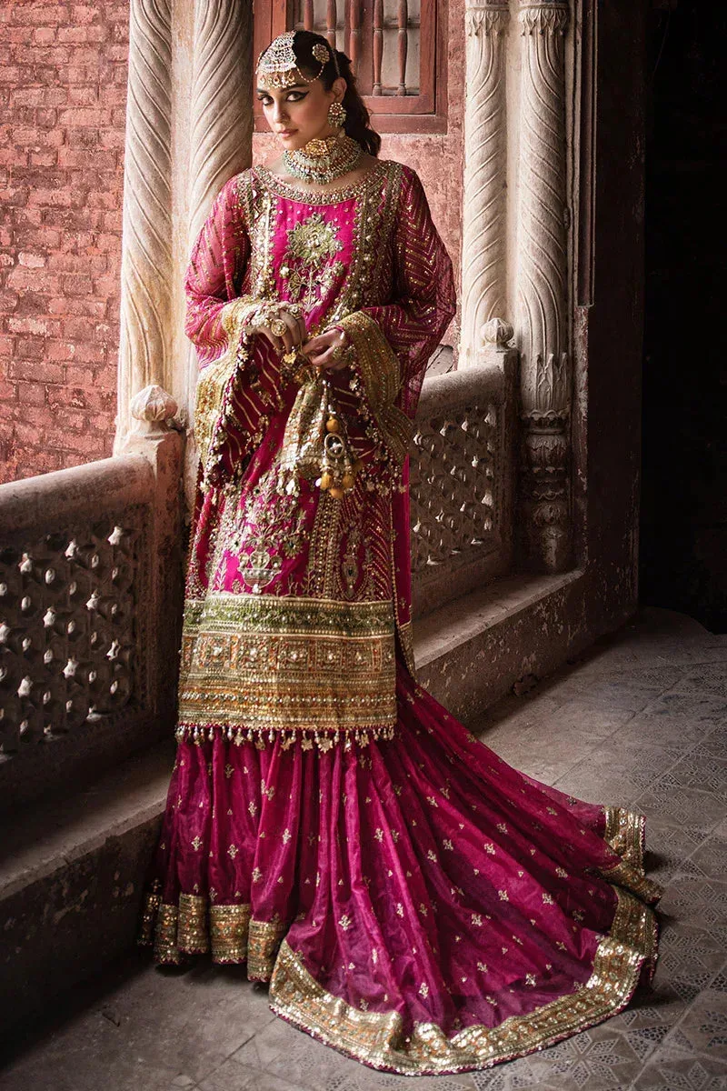 MNR Talpur Dynasty 23 Mustard Organza – view 7 – Poshaq