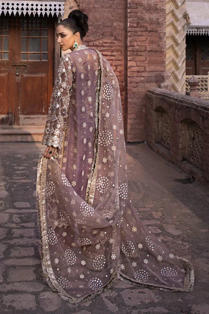 MNR Talpur Dynasty 23 Purple Organza – view 4 – Poshaq