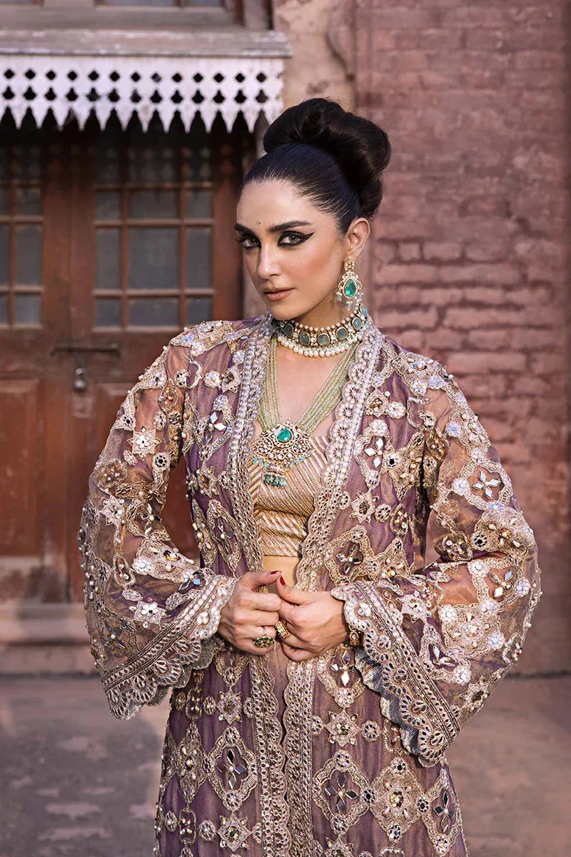 MNR Talpur Dynasty 23 Purple Organza – view 5 – Poshaq