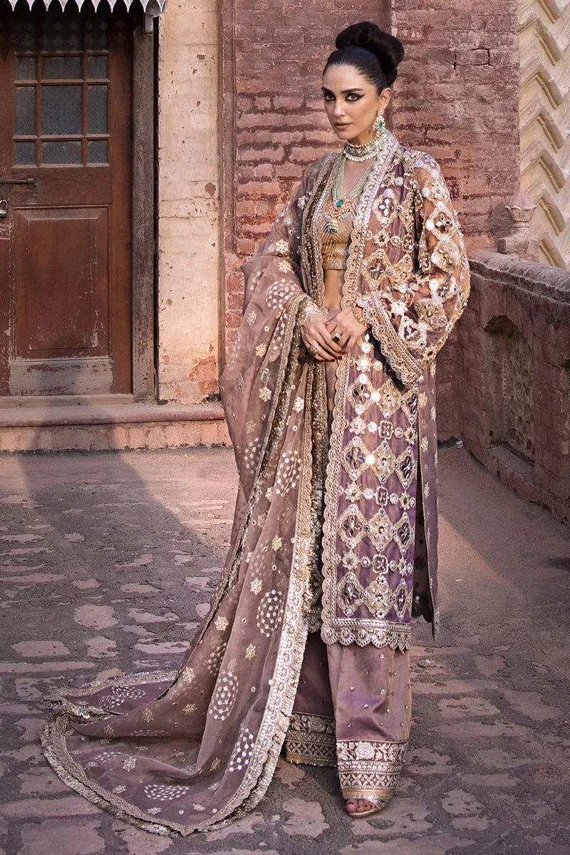 MNR Talpur Dynasty 23 Purple Organza – view 7 – Poshaq