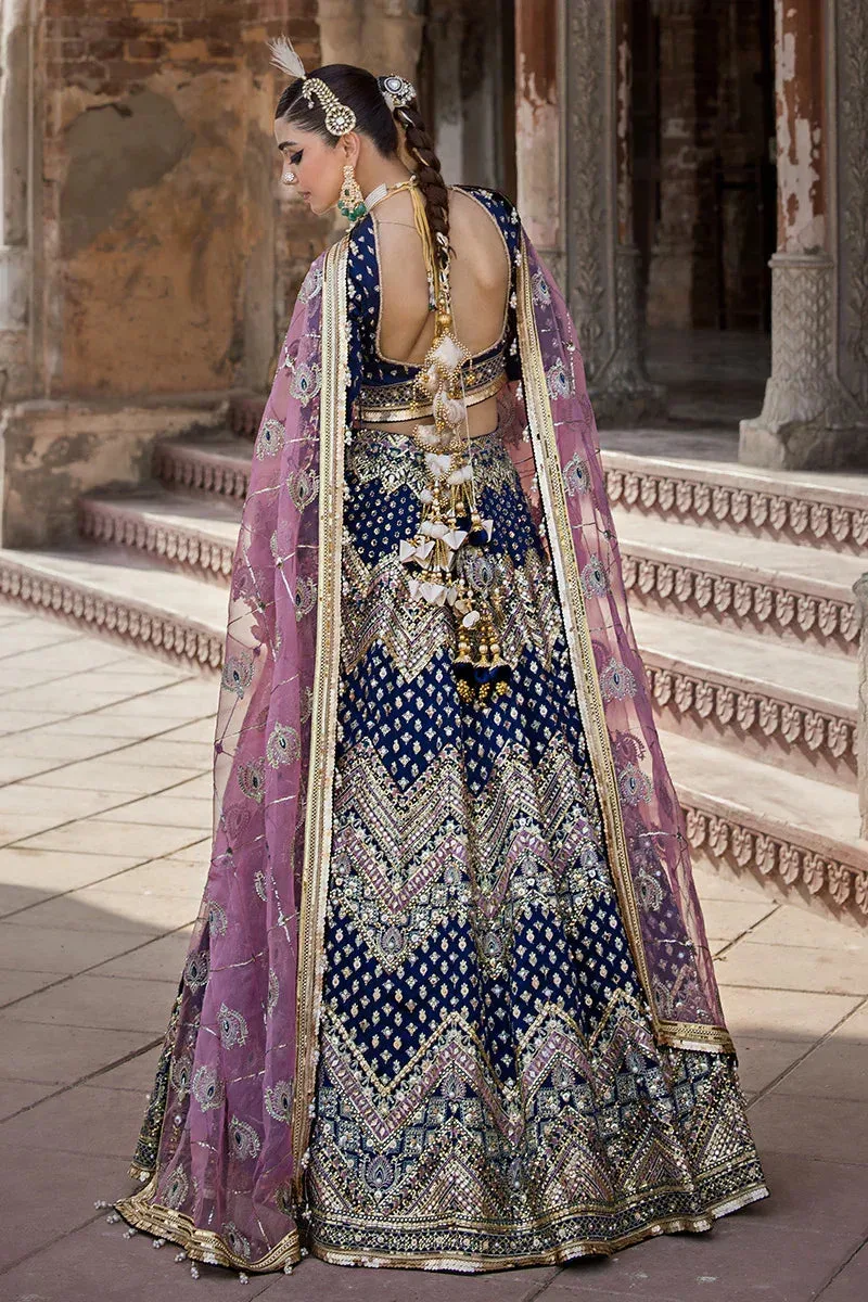 MNR Talpur Dynasty 23 Blue Raw Silk – view 5 – Poshaq