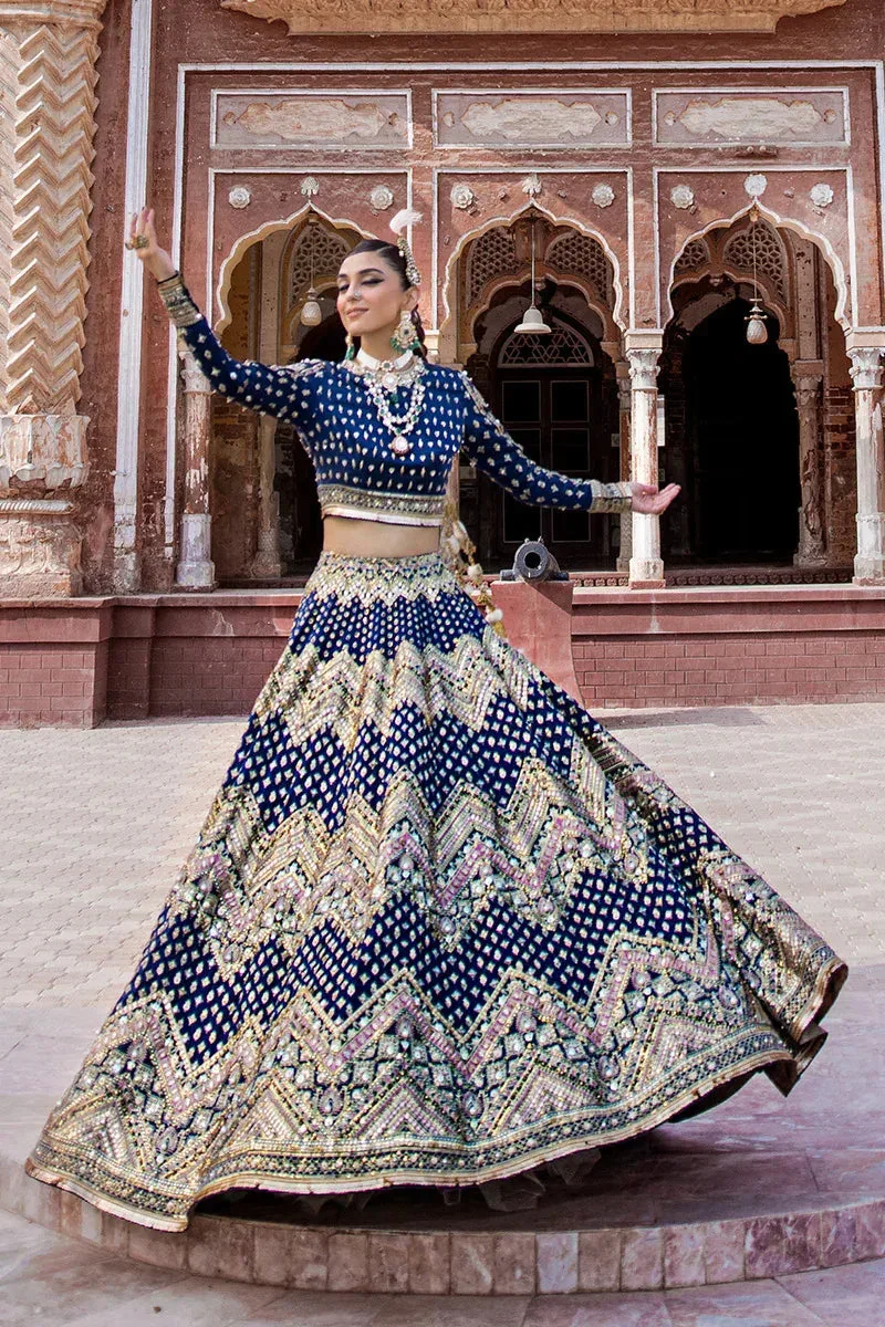 MNR Talpur Dynasty 23 Blue Raw Silk – view 6 – Poshaq