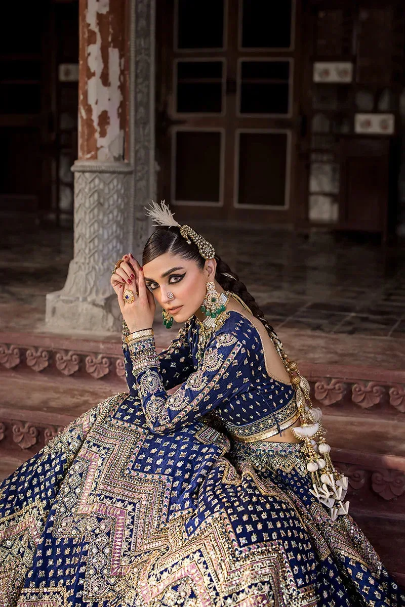 MNR Talpur Dynasty 23 Blue Raw Silk – view 7 – Poshaq