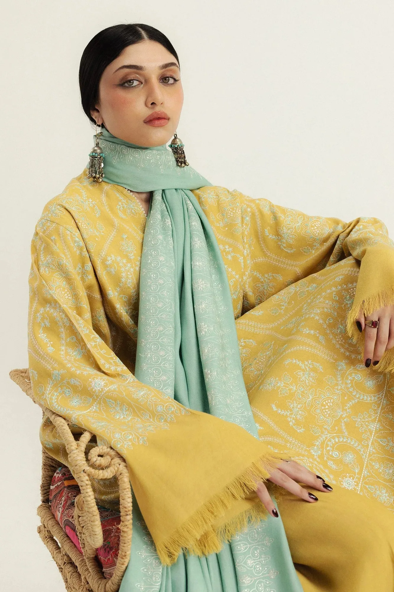 Zara Shahjahan Organza – view 2 – Poshaq
