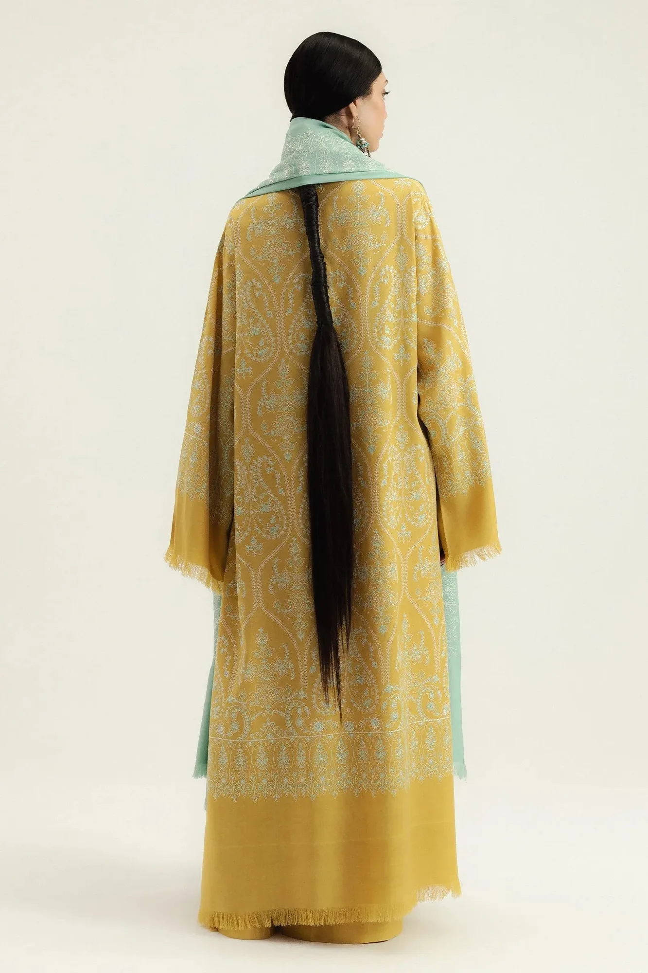 Zara Shahjahan Organza – view 5 – Poshaq