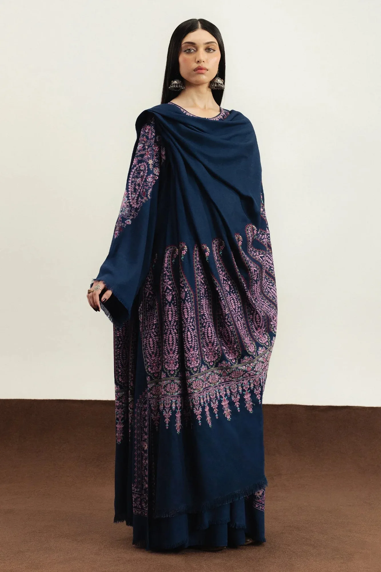 Zara Shahjahan Blue Marina – view 3 – Poshaq
