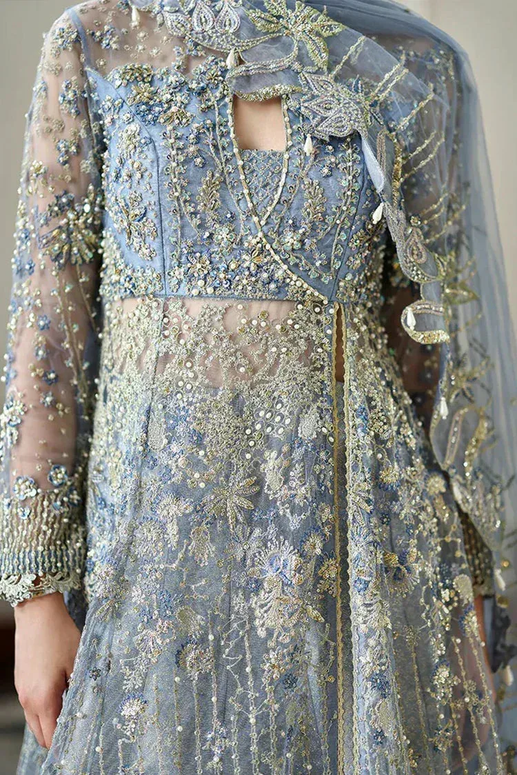 Mushq Blue Organza – view 2 – Poshaq