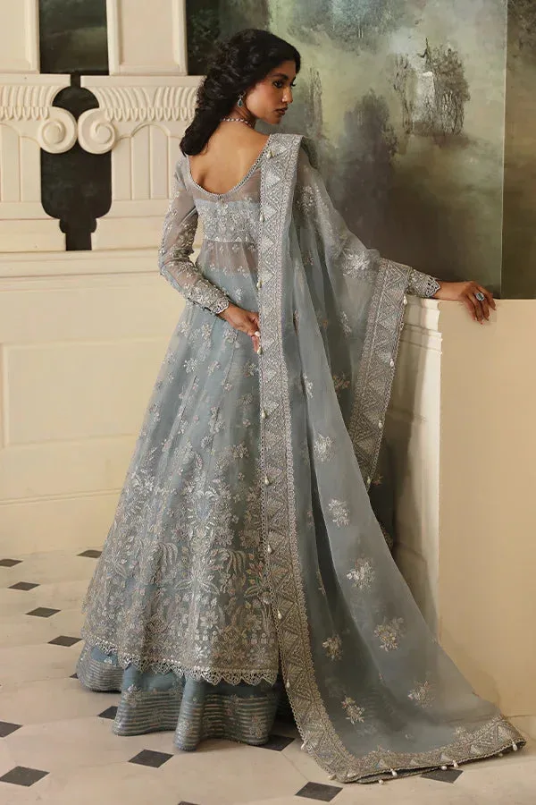 Nyra Wedding Festive 24 Ice Blue Raw Silk – view 2 – Poshaq
