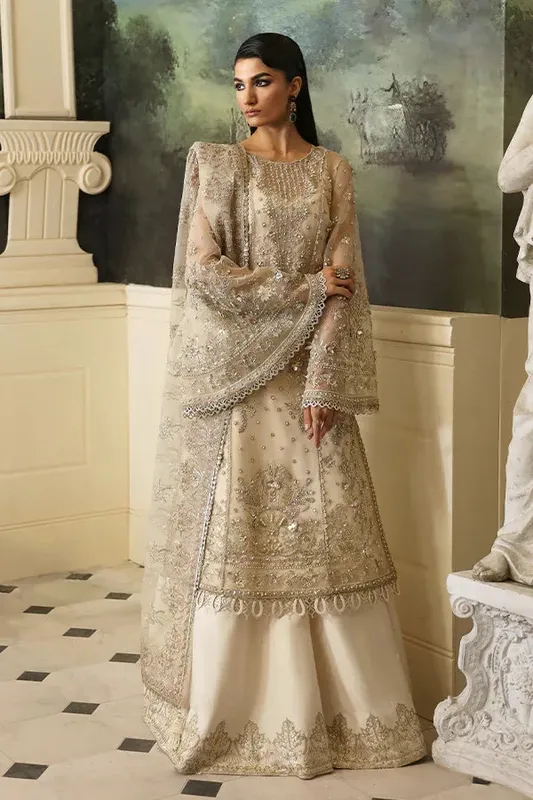 Nyra Wedding Festive 24 Off White Raw Silk – view 1 – Poshaq