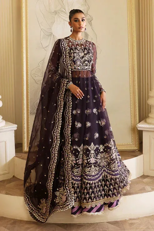 Nyra Wedding Festive 24 Purple Raw Silk – view 1 – Poshaq