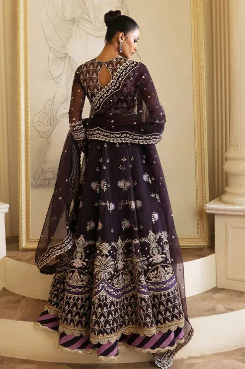 Nyra Wedding Festive 24 Purple Raw Silk – view 2 – Poshaq