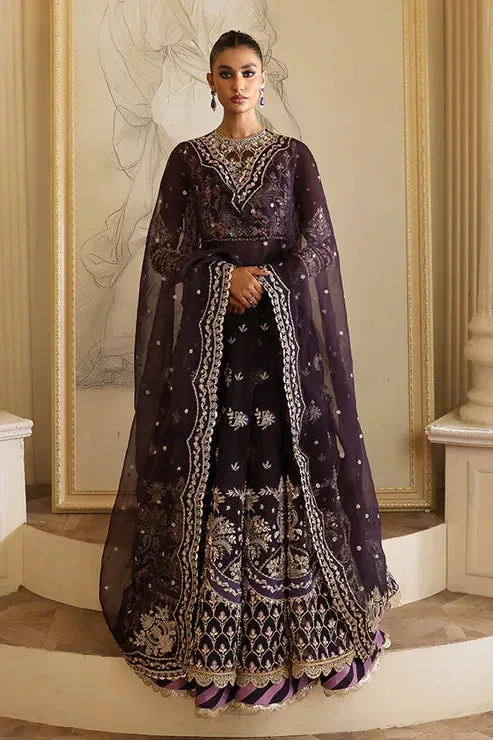 Nyra Wedding Festive 24 Purple Raw Silk – view 4 – Poshaq