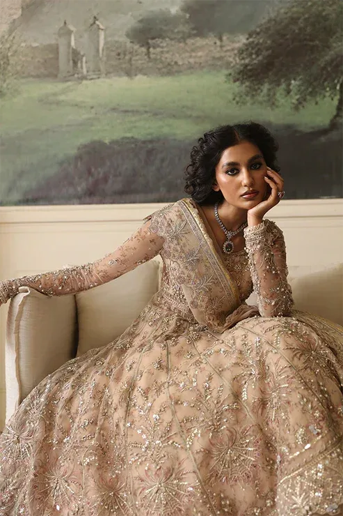 Nyra Wedding Festive 24 Pink Raw Silk – view 5 – Poshaq