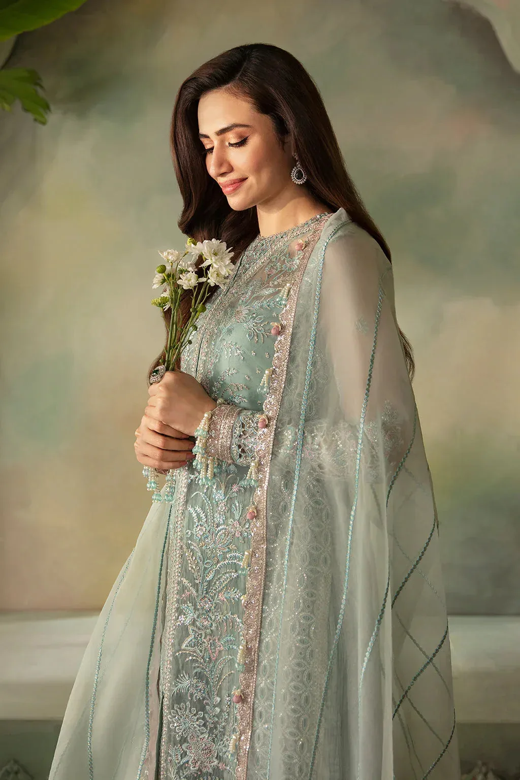 Saad Shaikh Elana Wedding Formals Organza – view 4 – Poshaq
