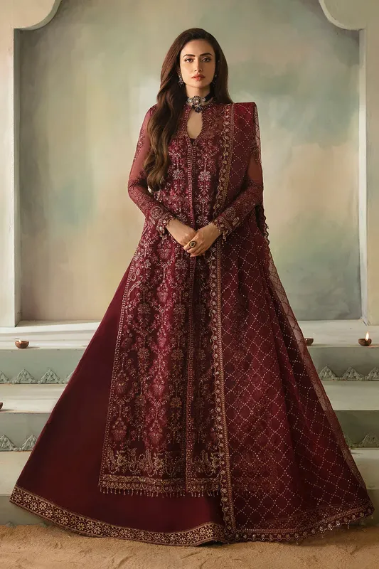 Saad Shaikh Elana Wedding Formals Organza – view 1 – Poshaq