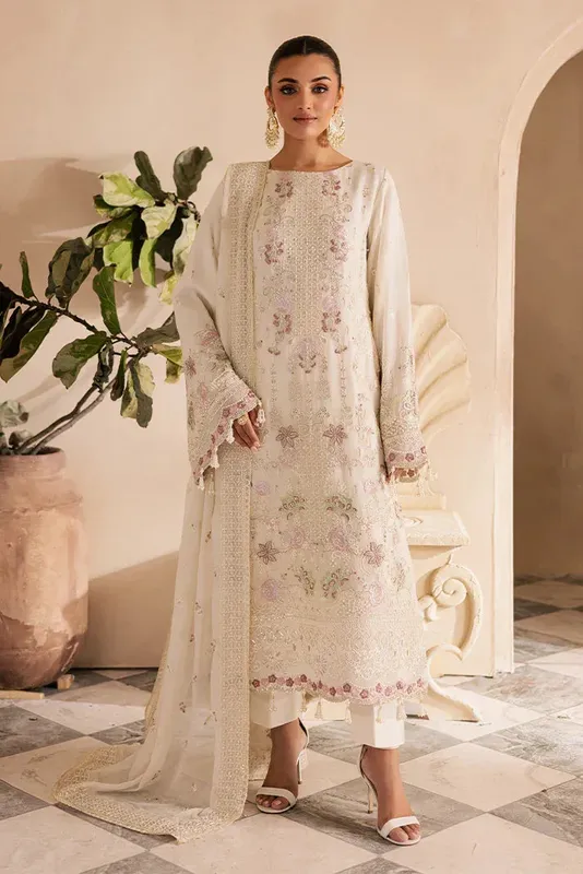 Emaan Adeel Miraal-luxury-chiffon Raw Silk – view 1 – Poshaq