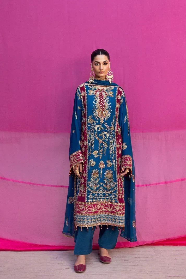 Emaan Adeel The empress wedding formals Raw Silk – view 1 – Poshaq