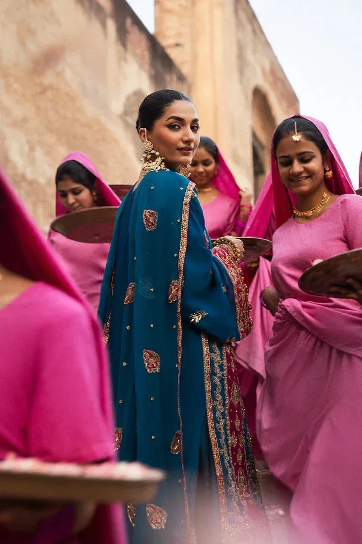 Emaan Adeel The empress wedding formals Raw Silk – view 3 – Poshaq