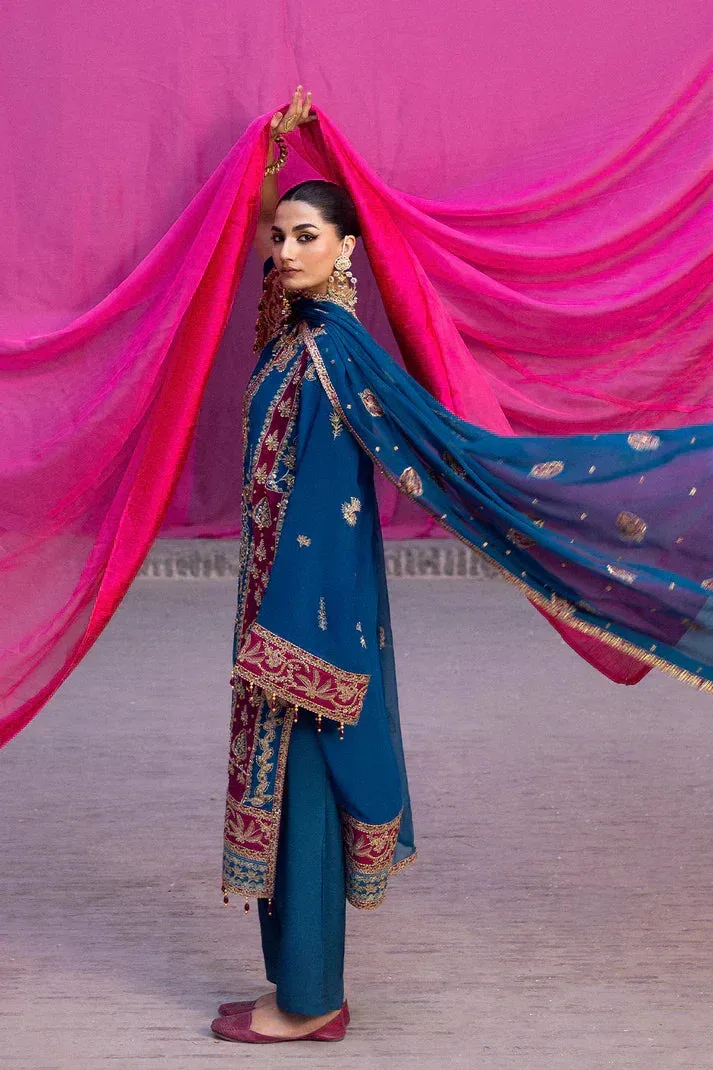 Emaan Adeel The empress wedding formals Raw Silk – view 5 – Poshaq