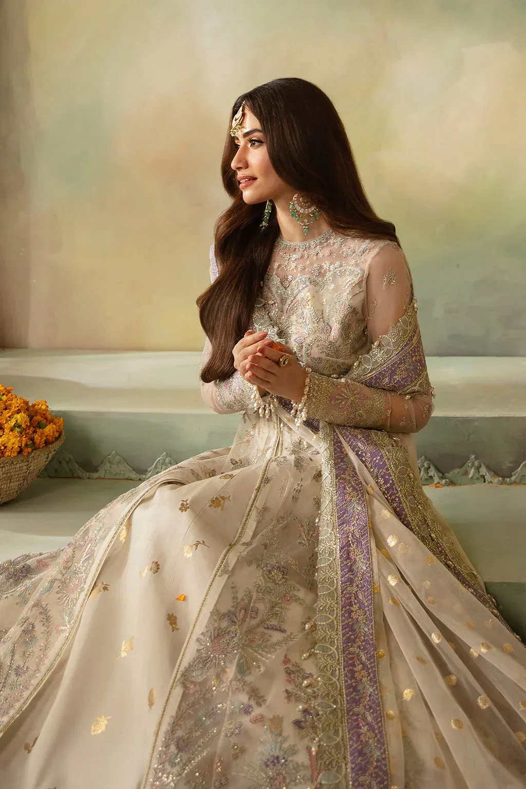 Saad Shaikh Elana Wedding Formals Silk – view 4 – Poshaq