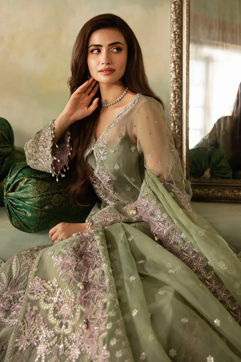 Saad Shaikh Elana Wedding Formals Raw Silk – view 5 – Poshaq